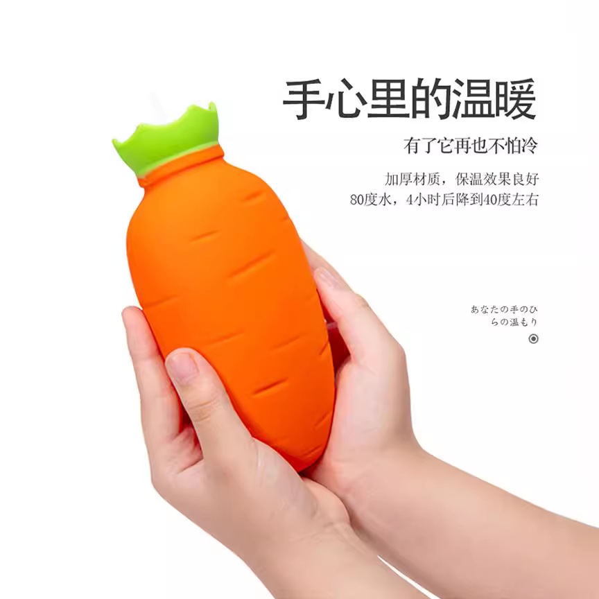 现货硅胶热水袋学生暖手宝充水微波加热灌水硅胶暖手袋保温
