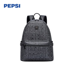 Pepsi/百事大容量休闲时尚双肩包男旅行出游通勤皮质背包女防泼水