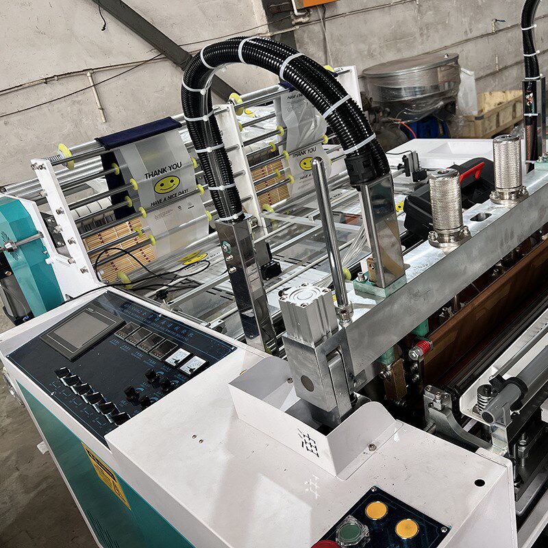 超市背心袋袋0g0高2x速热切制5机 垃圾袋手提袋100-600/分钟