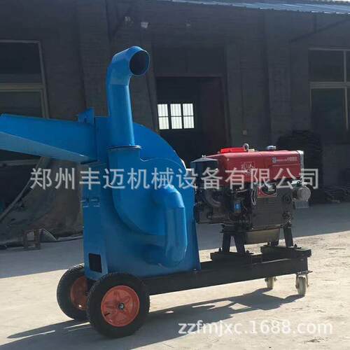 杂供 锤片饲料粉碎机 家用420型殖粮粉碎XEN机式 秸秆豆粕养打料
