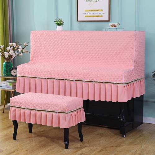 似水柔情半包钢琴罩钢琴套二件套