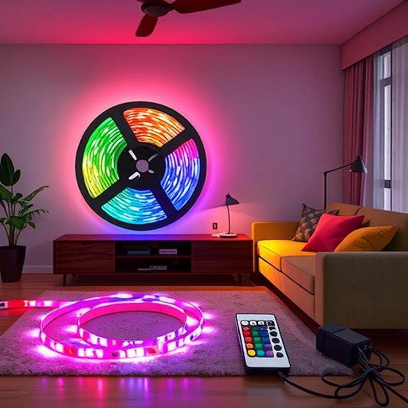 LED灯带2835/5050RGB灯条5vUSB氛围灯24键控制跑马灯电视背景RGB