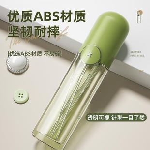 免穿针缝纫机老人盲人手缝家用缝衣针线盒套装 不用穿线 编织