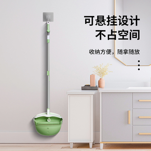 家用拖把三件套2025新款 扫把簸箕套装 笤帚可折叠垃圾铲不粘发扫帚