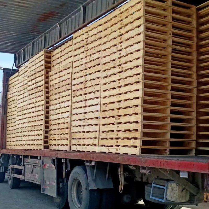 厂家加工定制加厚木档托盘仓库物流仓储木托盘防潮二叉进实木托盘