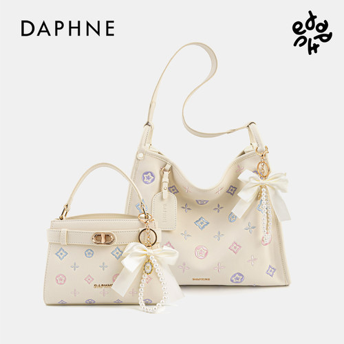 【买一送一】Daphne达芙妮印花大容量腋下包通勤托特包手提凯莉包