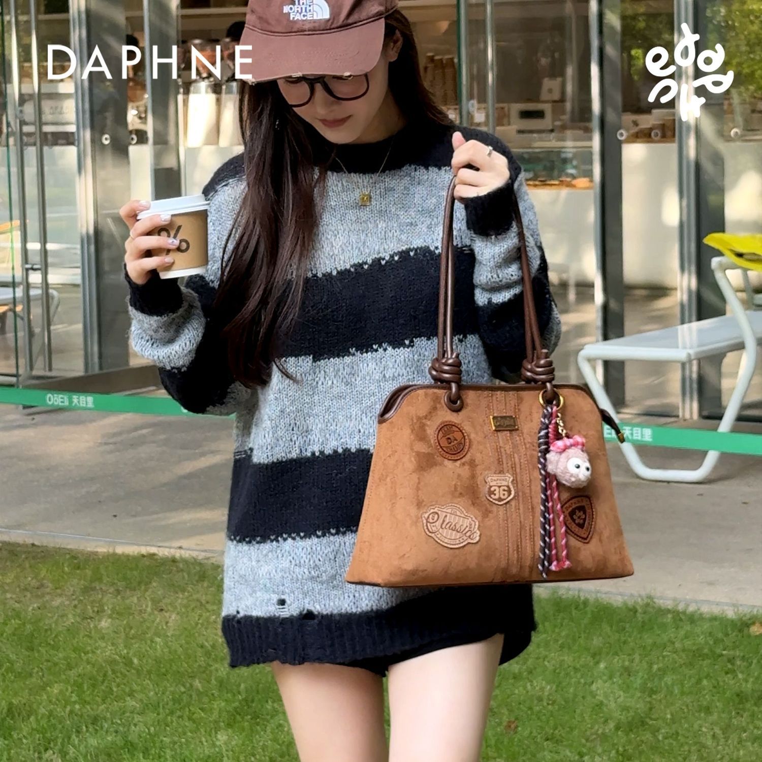 【暮秋冬序】达芙妮秋冬手提包包单肩包复古潮流女士包百搭托特包