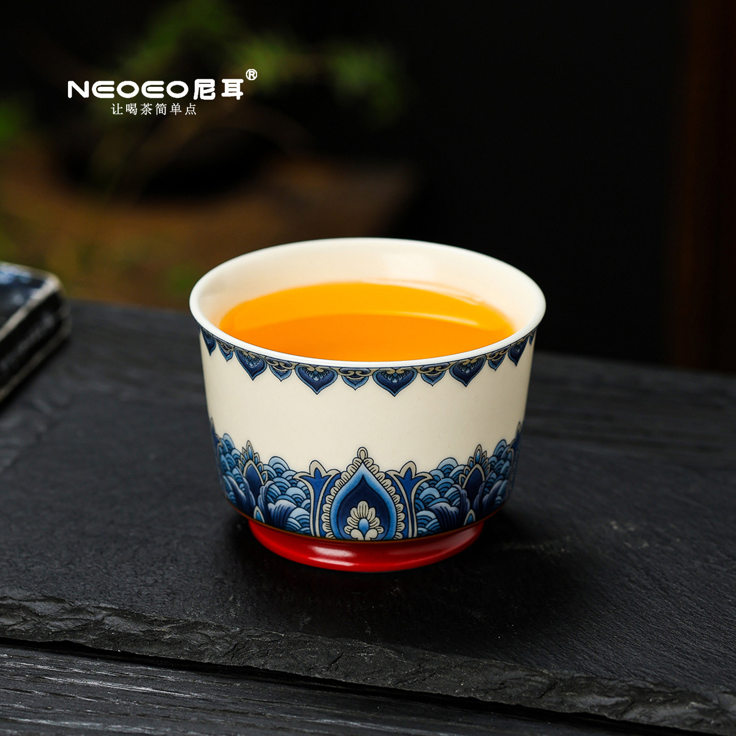 NEOEO尼耳茶杯步步如意个人杯复古中式主人杯家用泡茶杯功夫茶具