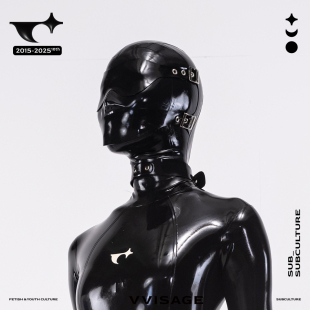 VVISAGE｜乳胶禁锢头套高订眼罩口罩颈环全包latex胶衣配件RR胶片