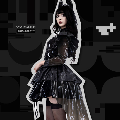 VVISAGE|永曳高订Lolita裙装重装女仆latex胶衣量身定制lo裙
