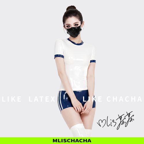 MLISCHACHA-mlis茶茶乳胶青春运动服量身定制马来胶片latex时尚
