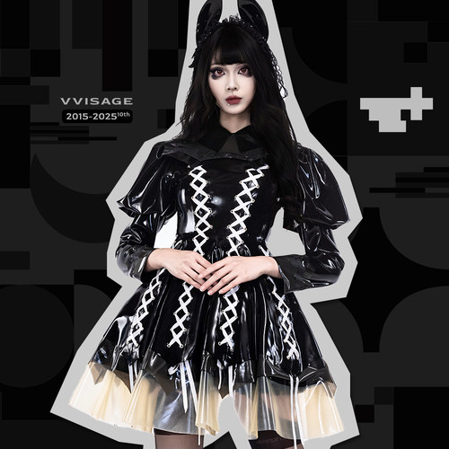 VVISAGE|蛛狱高订Lolita裙装 重装女仆latex胶衣量身定制lo裙