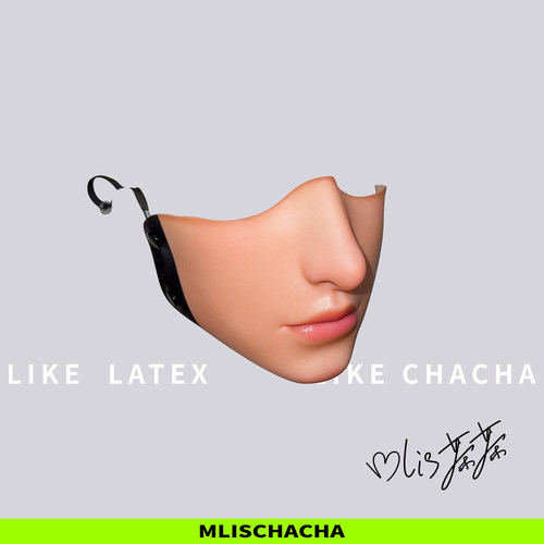 MLISCHACHA-mlis茶茶半脸面罩立体修容轻巧不闷透气硅胶口罩
