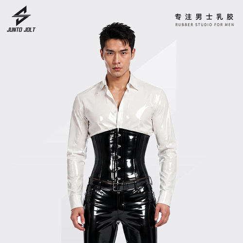 JUNTO JOLT男士乳胶束腰 latex英国4D RR胶片 JJ胶cos