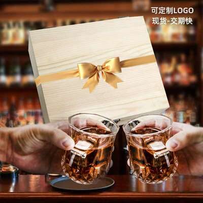 威士忌冰酒石天然石头冰块冰石whisky stones家用304冰粒木盒套装