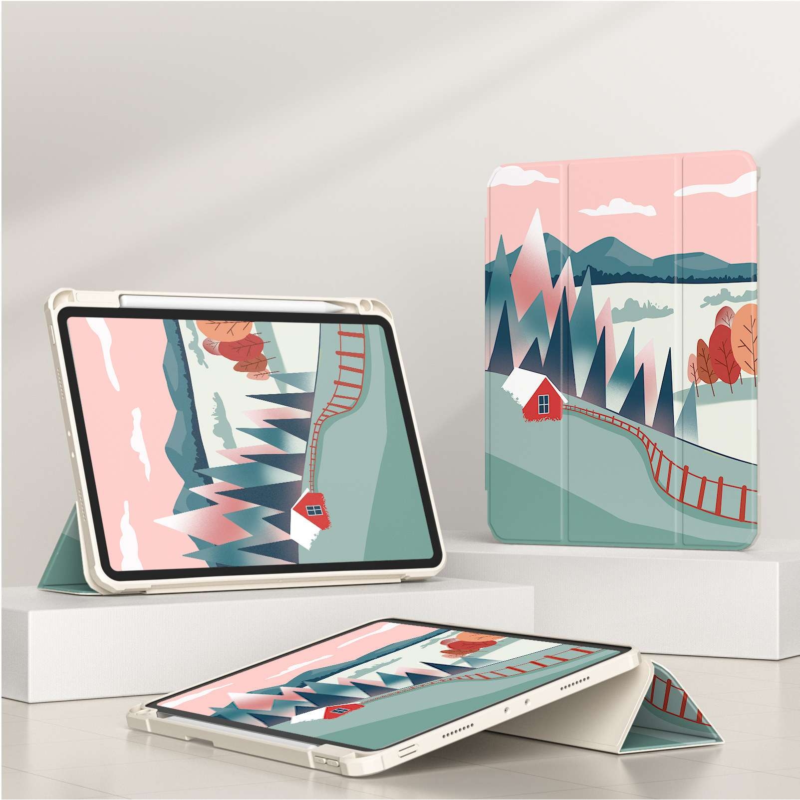 一件代发适用2022新款iPad10保护套air5壳Pro11亚克力硬壳mini6