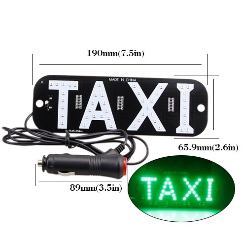 lyft汽车车内装grab饰牌标识LED灯 TAXI指示灯车载LED警示灯12V