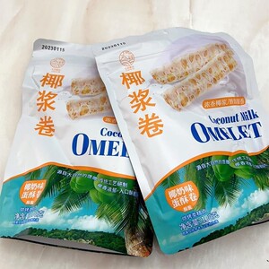 -促销七点食分椰椰浆手工蛋卷椰奶椰子脆皮蛋卷早餐办公室休闲零