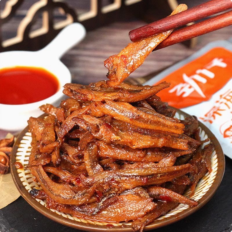 -劲仔深海小鱼12g酱汁味香辣味即食小鱼仔零食小吃休闲食品
