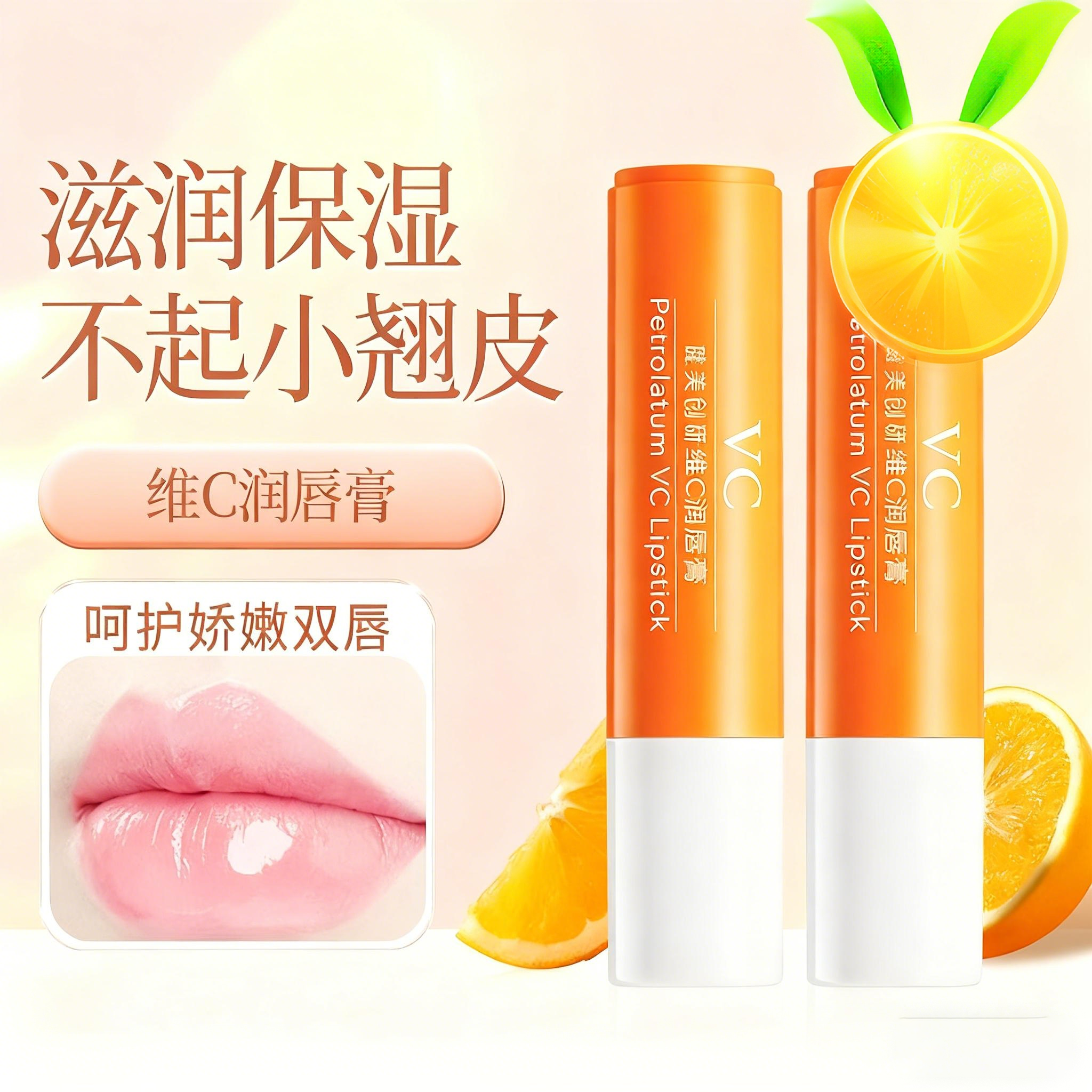 凡士林VC润唇膏女保湿滋润补水防干裂润唇膏护理唇部男女