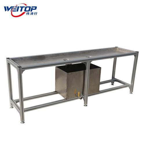 东莞不锈钢边台洗手台厂电子槽手洗池商用21水车间质检实验台带水