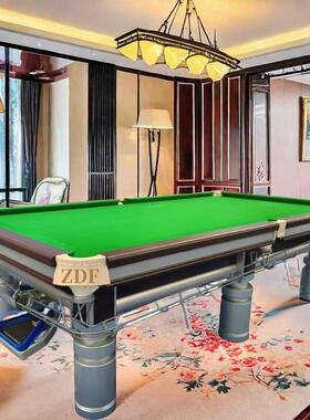 海南口海斯诺克英式标准美式黑8桌球台9球怀三亚Z化D台F168台球桌