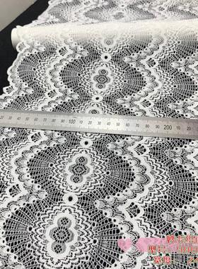 蕾丝花边锦纶双波大波浪弧度蕾丝花边文胸内衣辅料宫廷风旗袍