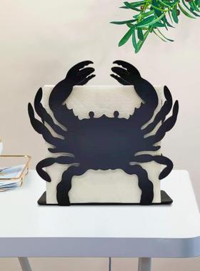 铁艺咖啡厅餐巾夹创意金属立式纸巾架家居客厅卧室桌面纸巾夹