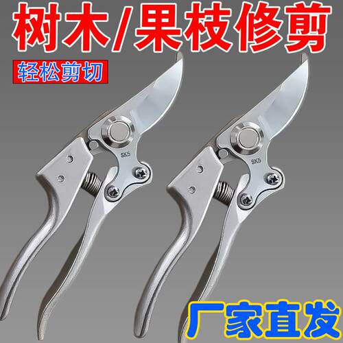 不锈钢园林剪刀多功能果树剪家庭花园修花家用花枝修枝剪户外农用