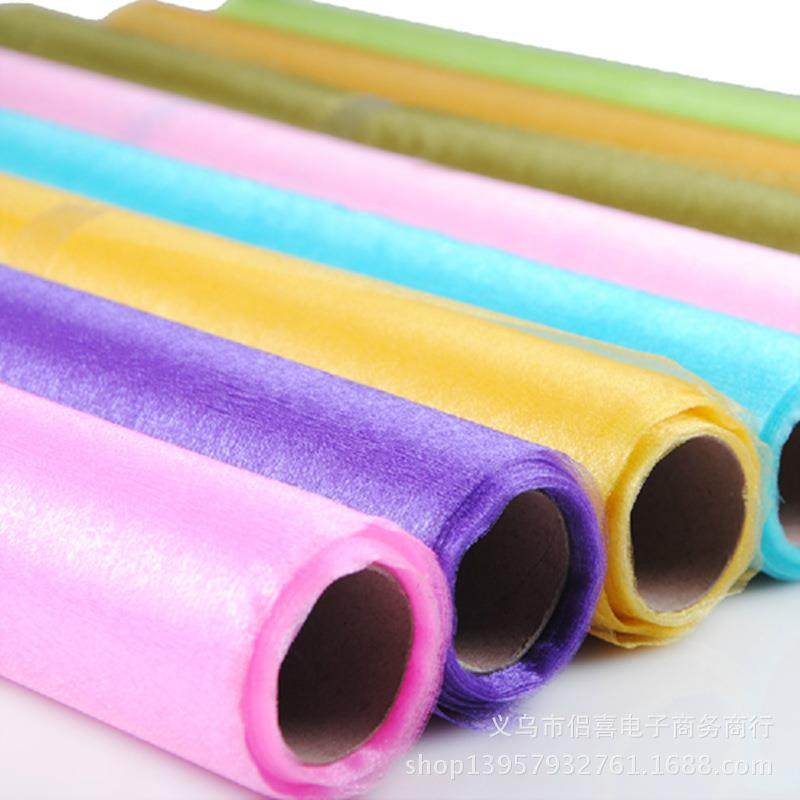 婚庆用品6米雪纱会场布置纱幔婚车装饰纱拱门纱48cm宽现货