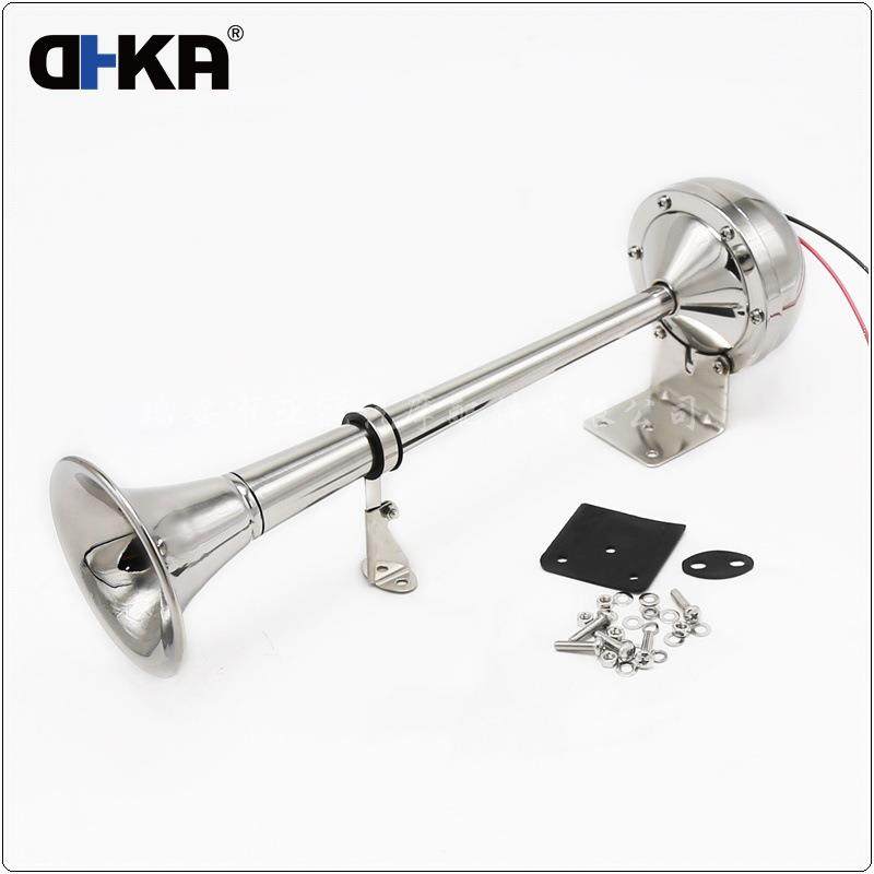 DHKA亚冠-AS054现货304不锈钢12V高档电喇叭适用汽车轮船游艇