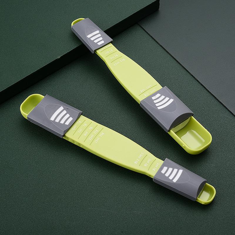 量勺可调节勺计量带刻度克数控盐定克勺咖啡面粉计量勺子烘焙用具