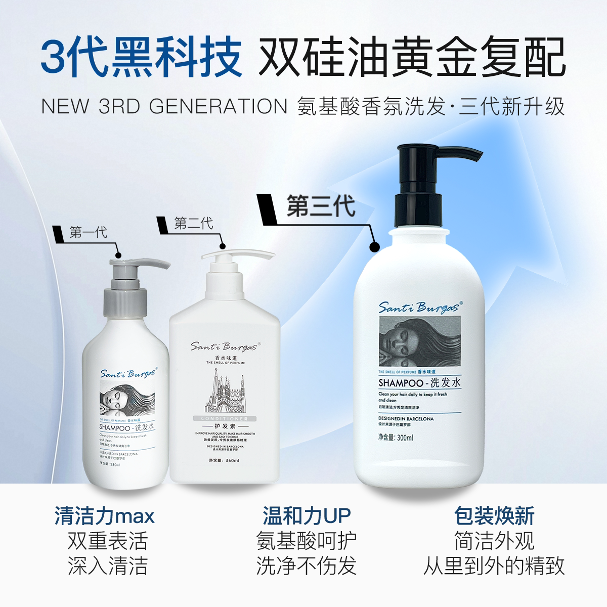 柔顺强韧控油去屑高端酒店洗发水图片