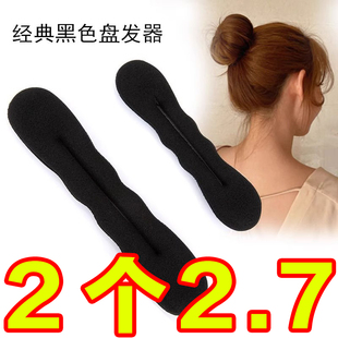 丸子头盘发器儿童头饰新款女童跳舞花苞头发量少懒人盘发神器发夹