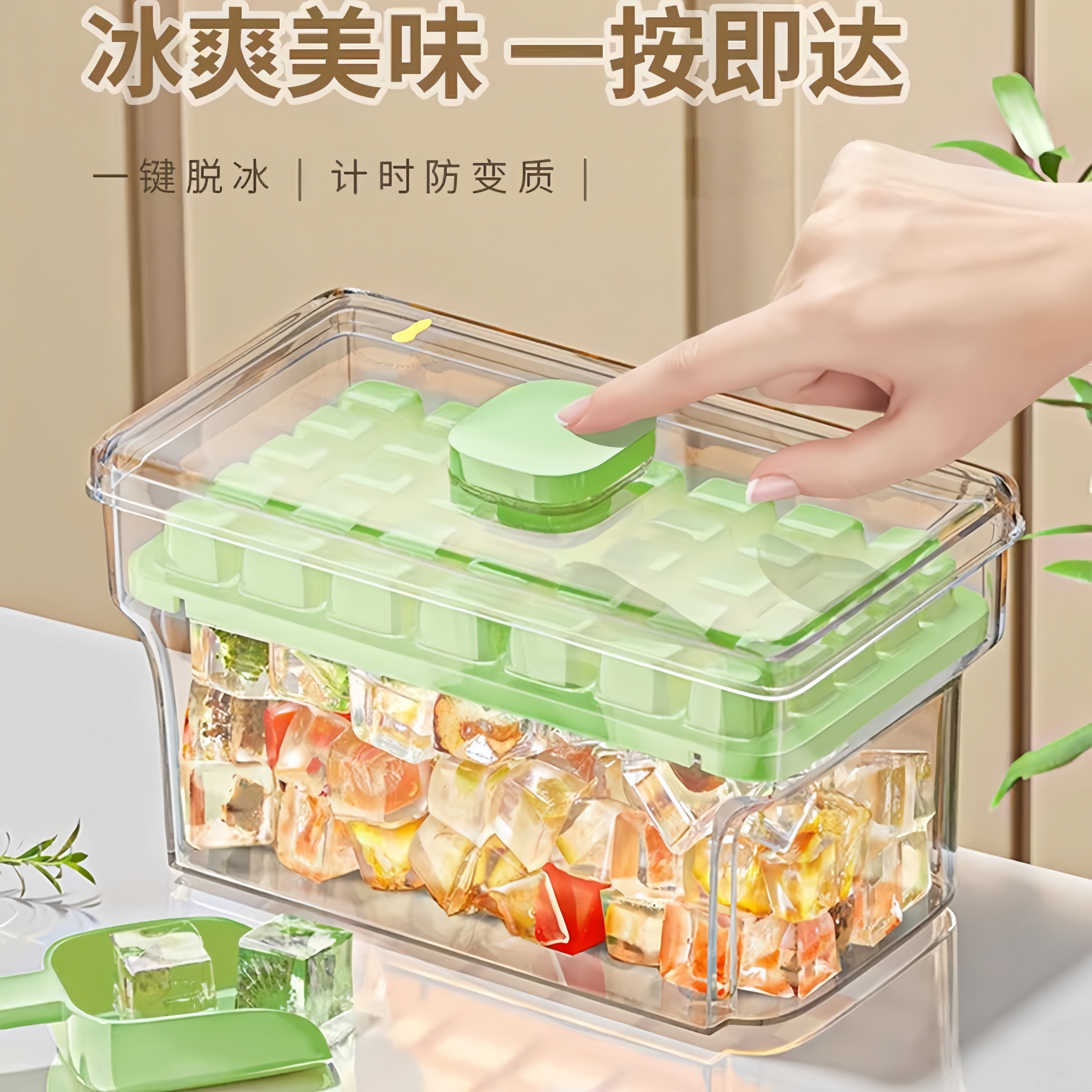 新款按压式速冻易脱模制冰盒