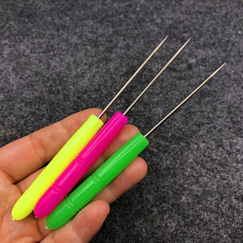 彩色塑料锥子打孔挑针丝网花工具