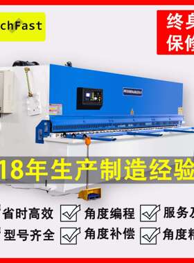 TOUCHFAST 10*3200 剪板机小型金属不锈钢裁板机 摆式液压剪板机