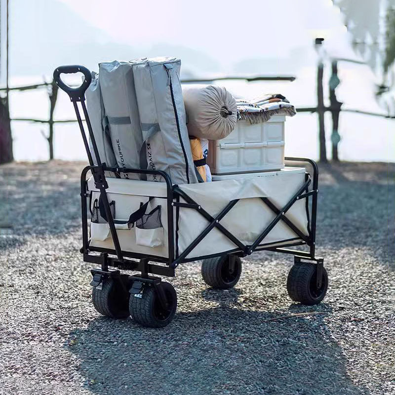 移动露营推车折叠户外营地车野营儿童可躺旅行摆摊小推车野餐出行