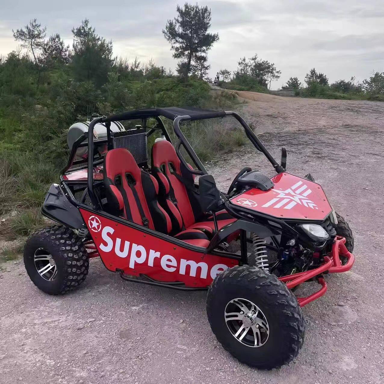 Вездеходная внедорожная спортивная версия UTV double kart четырехколесный квадроцикл мотоцикл для взрослых бензиновый электрический квадроцикл Изображение 1