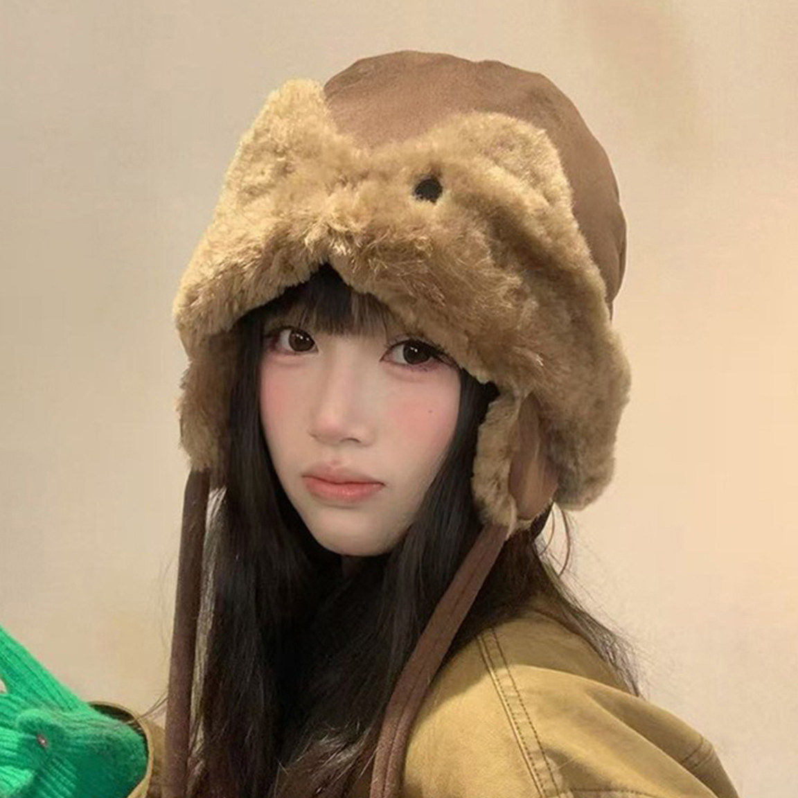 秋冬季毛绒兔耳护耳雷锋帽女加厚保暖显脸小包头帽户外防寒套头帽,服饰配件/皮带/帽子/围巾,帽子,淘宝优惠券,粉丝福利购,淘宝优惠卷