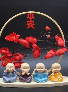 新中式腊梅花乔迁家居软装t饰工艺品摆件客厅电视酒柜酒店桌面摆