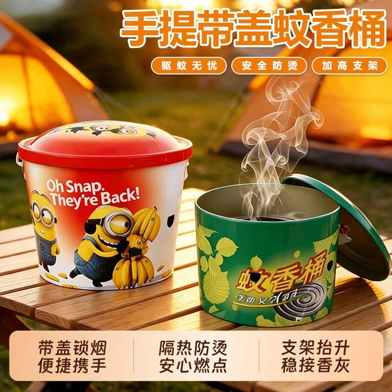 户外家用带盖蚊香盒接灰盘图片