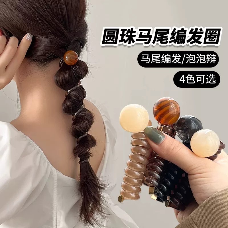 复古泡泡辫头绳不勒发无扎痕