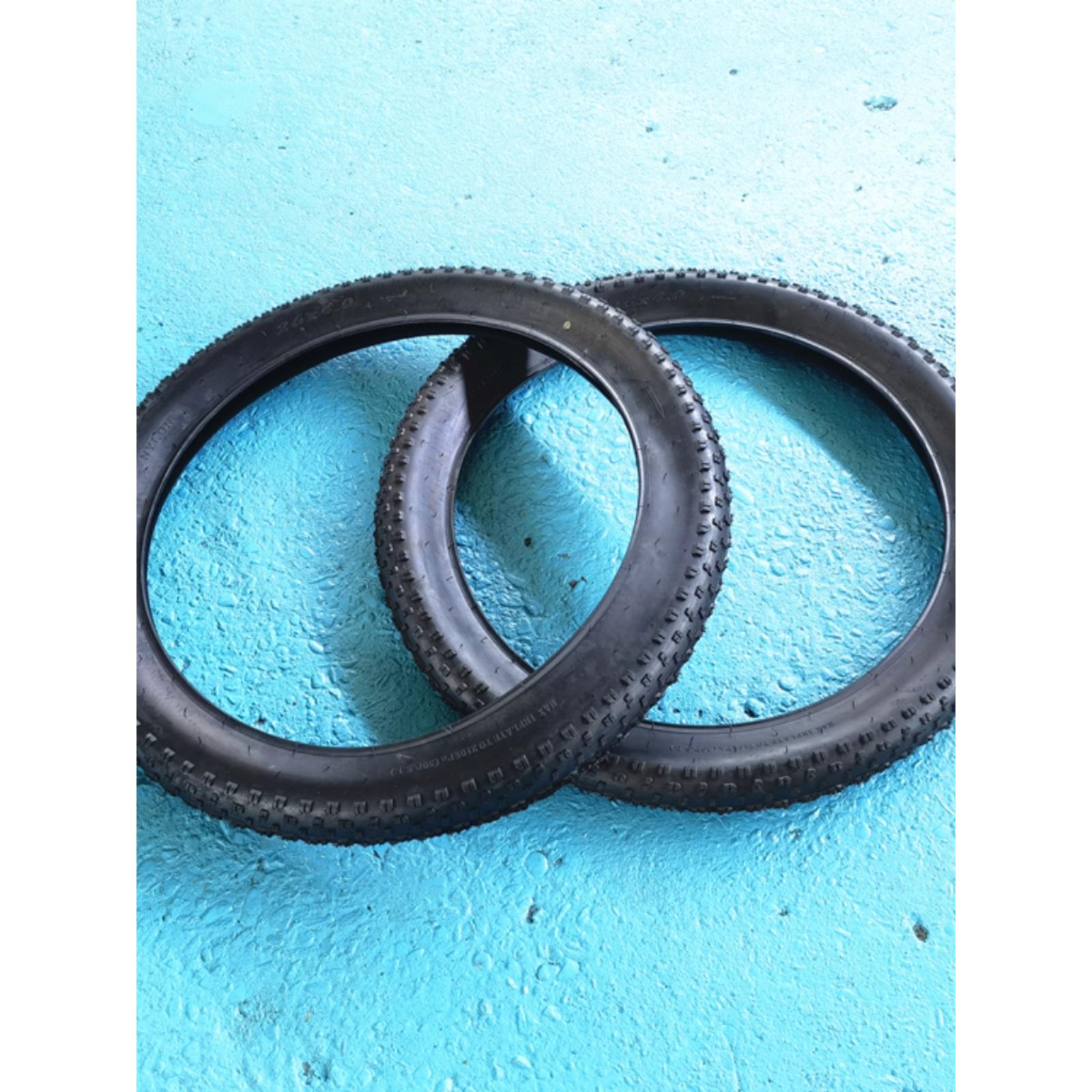 朝阳20/24/26x.0 4.0内外胎20寸沙滩越野车雪地自行车里外胎轮胎