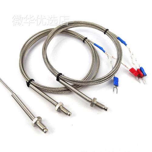 K型螺钉式热电偶 包装机M6温度传感器 测温线 探温探头 感温线