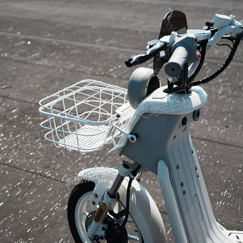 小牛U1E电动车菜篮改装前置车筐带盖置物篮收纳工具配件无损安装