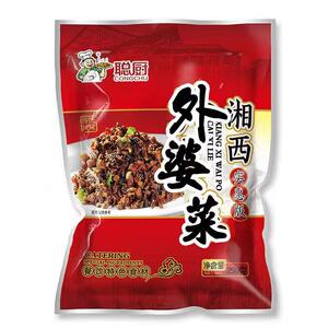 -聪厨官方湘西外婆菜袋250g装正宗湖南特产半成品预制菜咸菜下饭