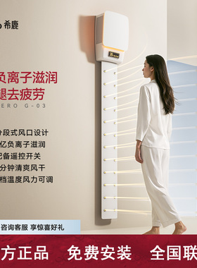 希鹿（CERO）新款干身器人体干身机电吹风机家用酒店壁挂式烘干机