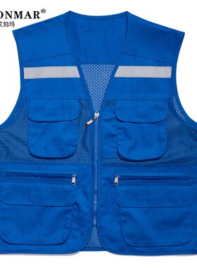 速发夏季网眼工劳服马甲作保服夏装代驾建筑工地施工马甲印绣golo