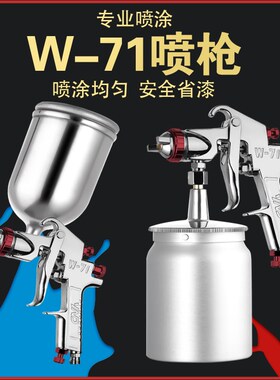 速发W-7漆汽车油漆喷7枪W17喷枪家具涂料喷涂高雾化上下喷壶气动